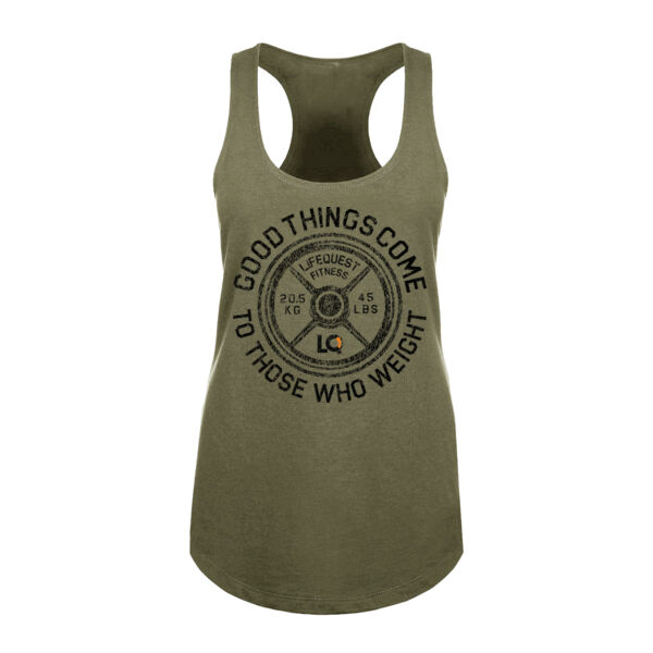 THOSE WHO WEIGHT - WOMEN'S FITTED TANK TOP Thumbnail